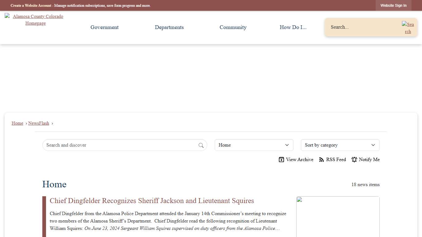 News Flash • Alamosa County, CO